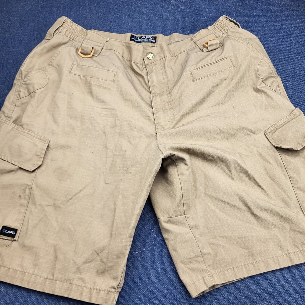 LA Police Gear LAPG Operator Tactical Shorts Khaki Tan Ripstop 40 Men Workwear